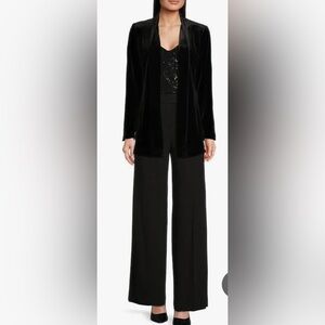 Calvin Klein Women's Velvet Open Jacket